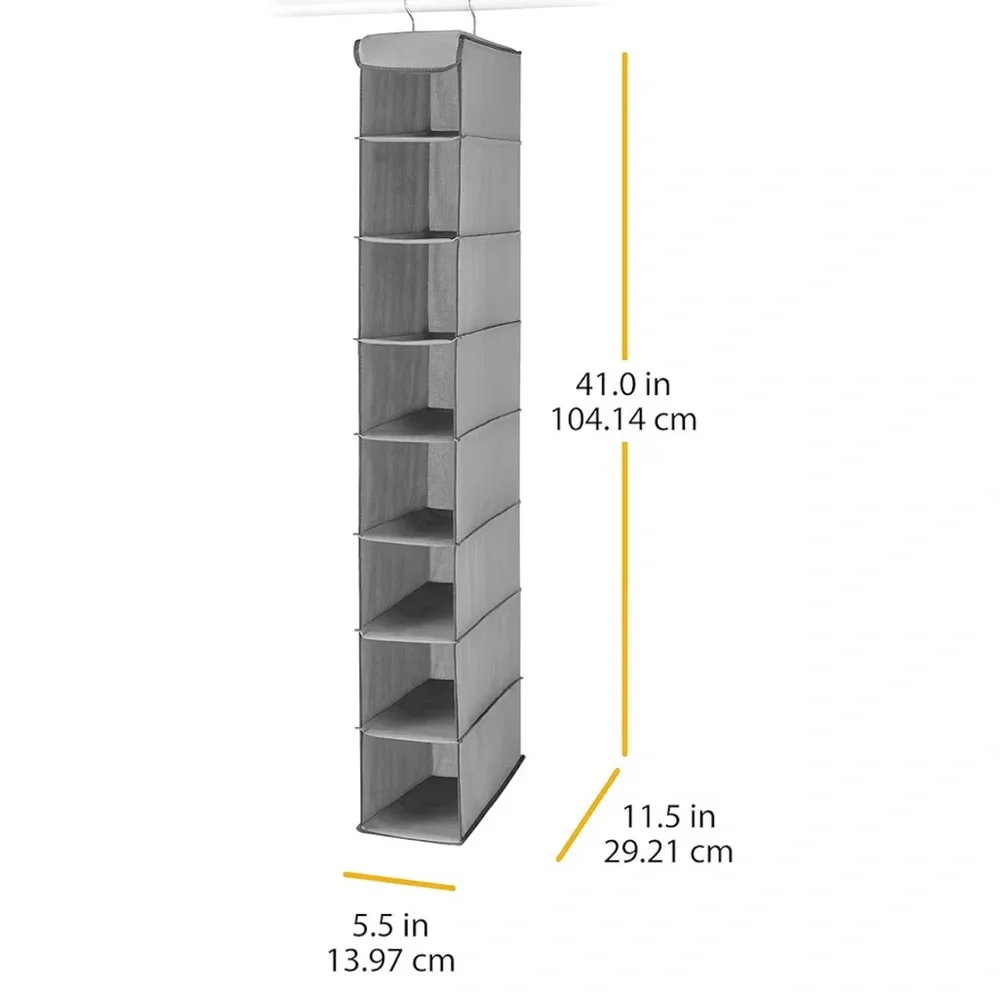 GREY HANGING SHOE SHELF